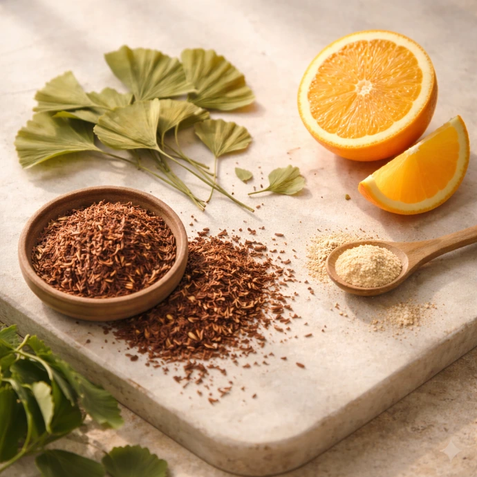 ingredientes vegetales y antooxidantes de histena