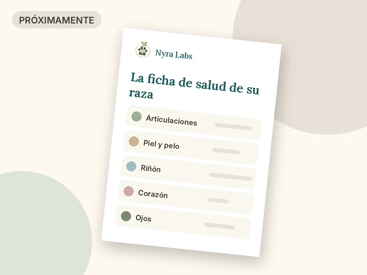 Próximamente: la ficha de salud de su raza